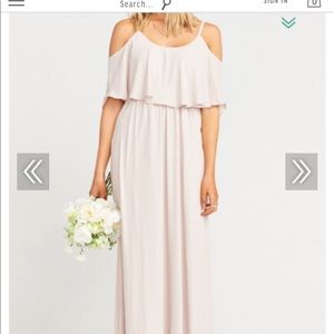 CAITLIN RUFFLE MAXI DRESS ~ SHOW ME THE RING CRISP